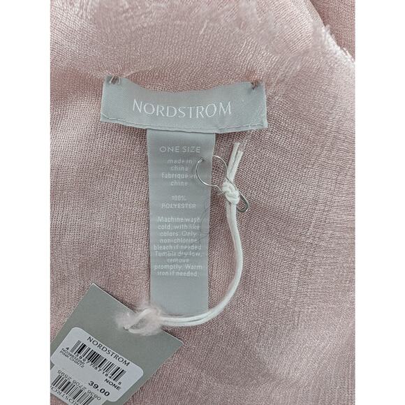 Nordstrom Pink Chintz Shimmer Scarf Wrap - Picture 7 of 9